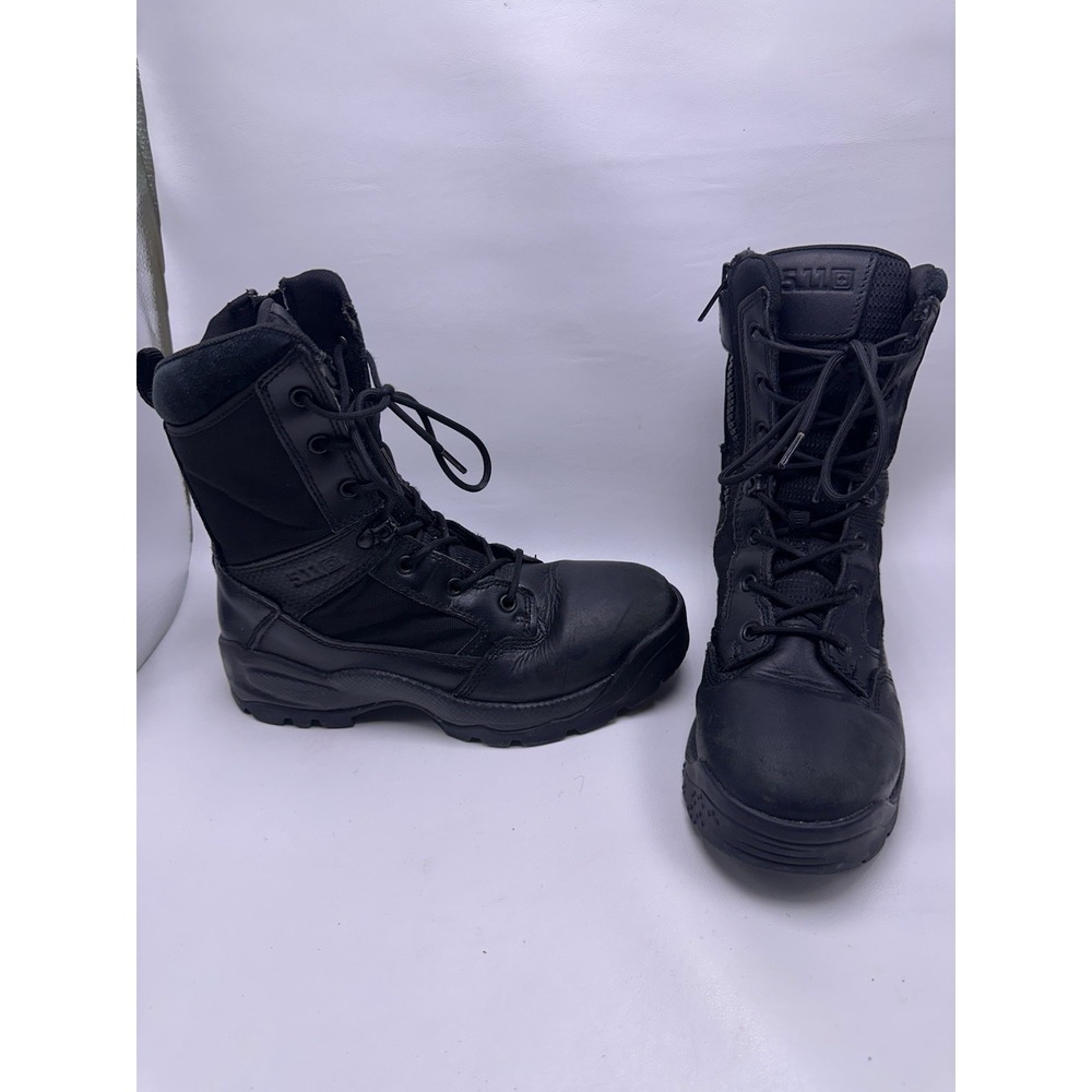 5.11 Tactical ATAC 2.0 8" Side Zip Boots Black Men's Size 8 Regular Style 12391